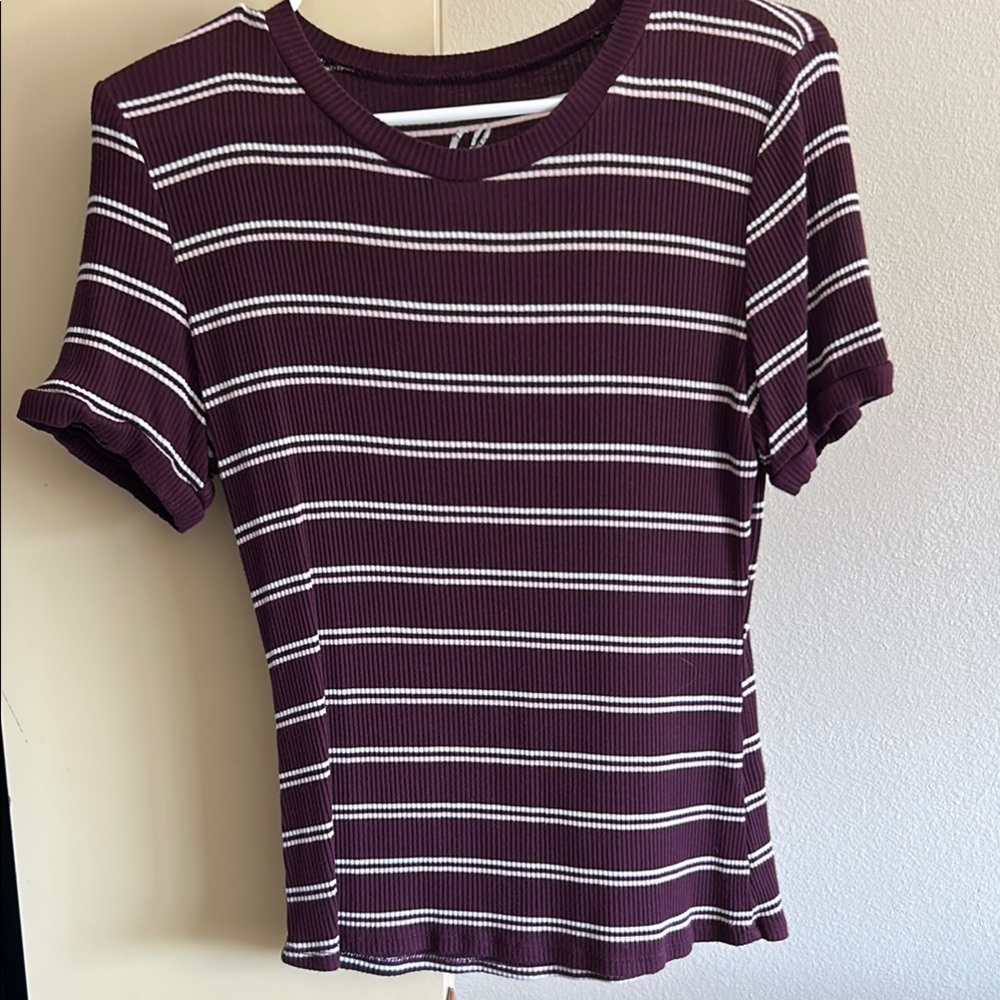 Striped Purple Top